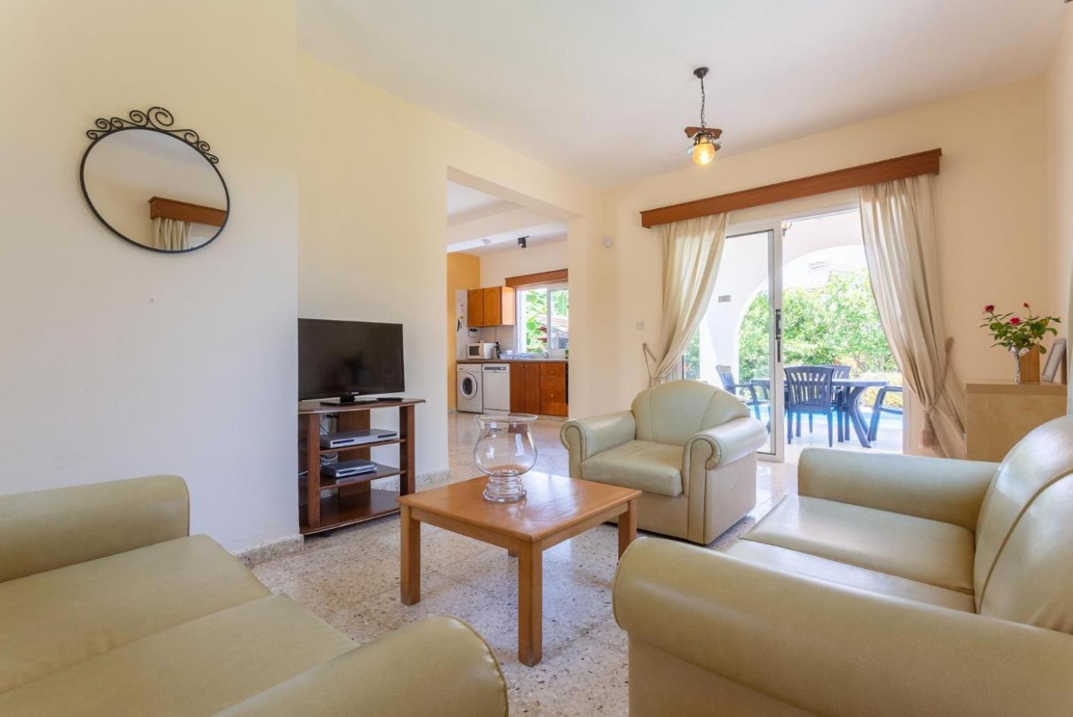 Sun Beach Villa Thio Polis Eksteriør billede