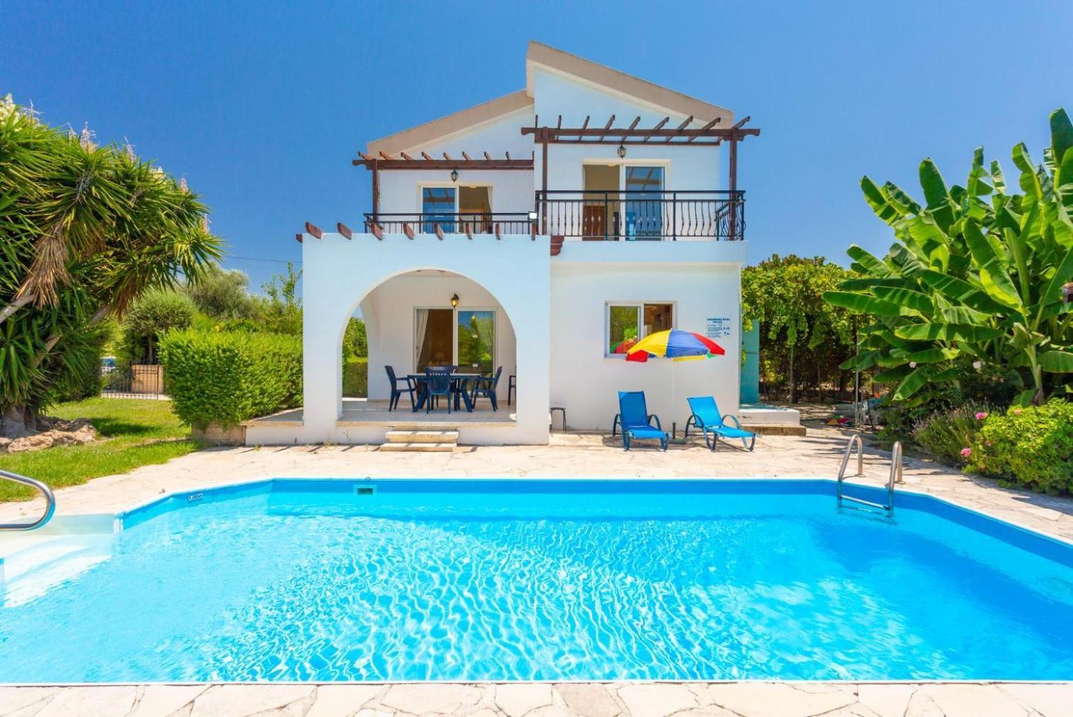 Sun Beach Villa Thio Polis Eksteriør billede
