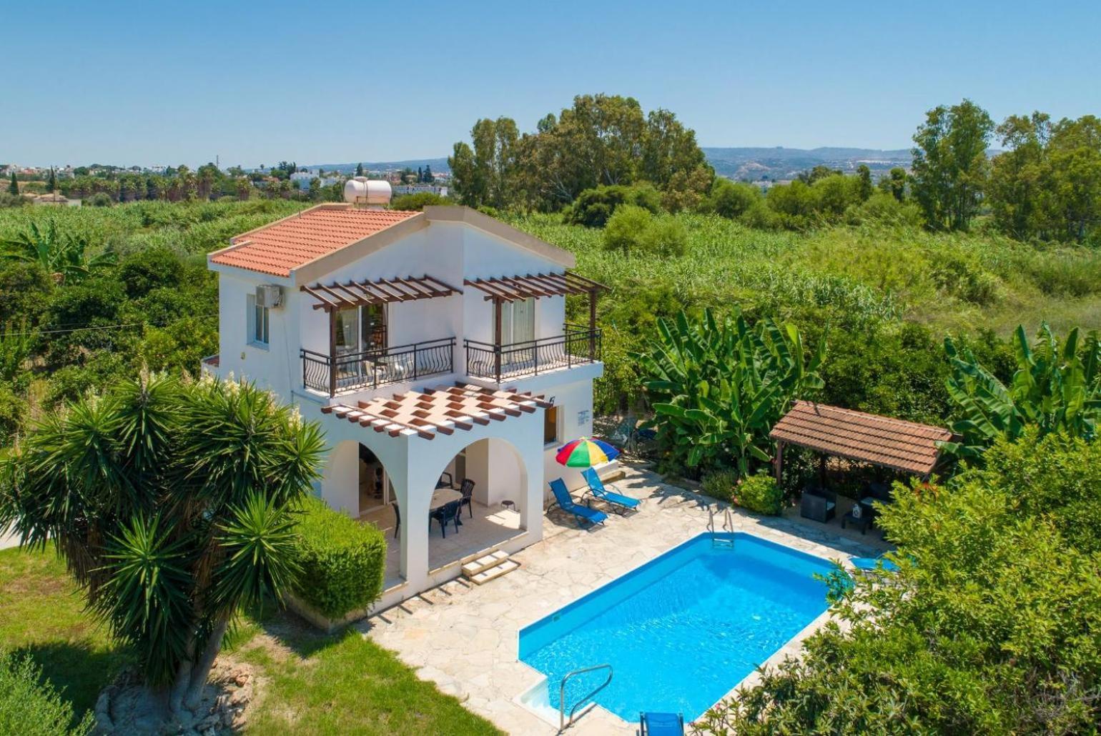 Sun Beach Villa Thio Polis Eksteriør billede